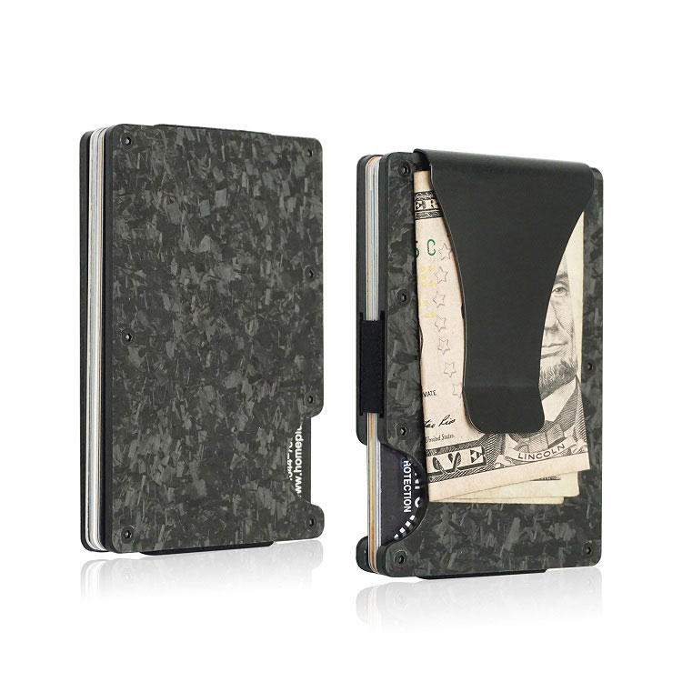 Portefeuille Airtag pour homme, portefeuille minimaliste en aluminium avec  pince à billets en métal, portefeuille mince avec blocage RFID pour carte