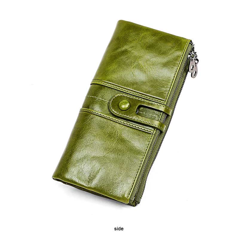 RFID Multifunction Genuine Leather Wallet 