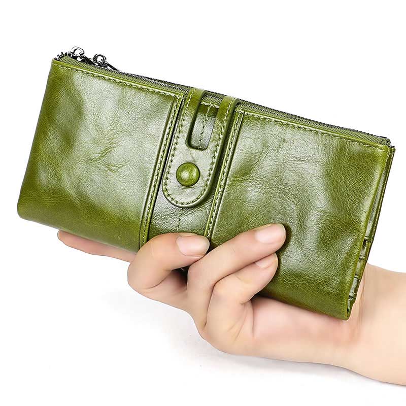 RFID Multifunction Genuine Leather Wallet 