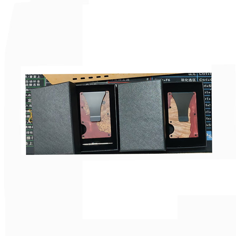 RFID Wood Resin Card Holders for US 